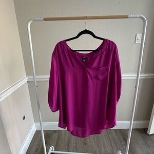 Torrid Size 3 (22/24) purple/ pink blouse